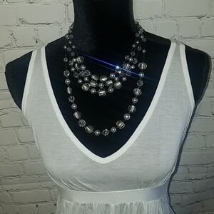 NWT Black House White Mkt tiered necklace, $54.00